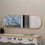 Hanah Home Espejo Ovalado Cuerpo Entero 40x120 cm, Fabricado en MDF, Flotal-E Ecológico, Elegante y Duradero para Salón o Dormitorio
